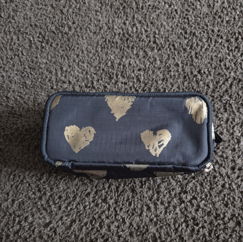 Le Sportsac Black and Gold Cosmetic Case